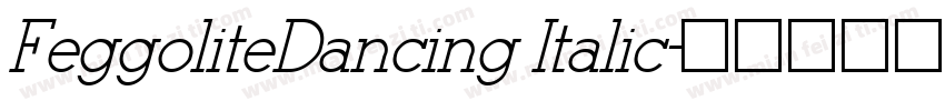 FeggoliteDancing Italic字体转换